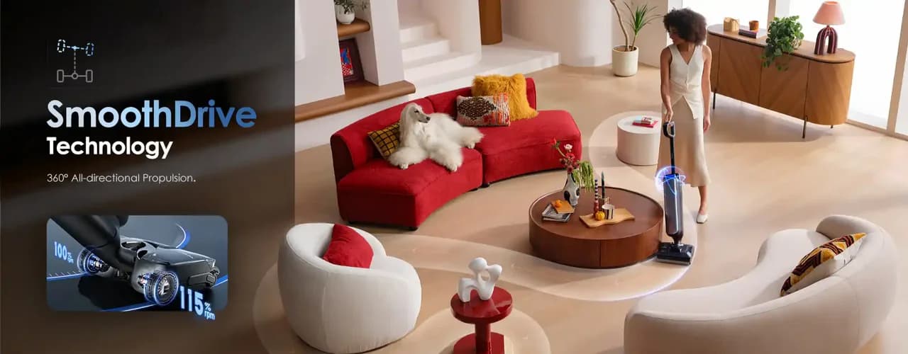 שואב שוטף אלחוטי Tineco FLOOR ONE S9 Artist Pro – עד 75 דקות עבודה