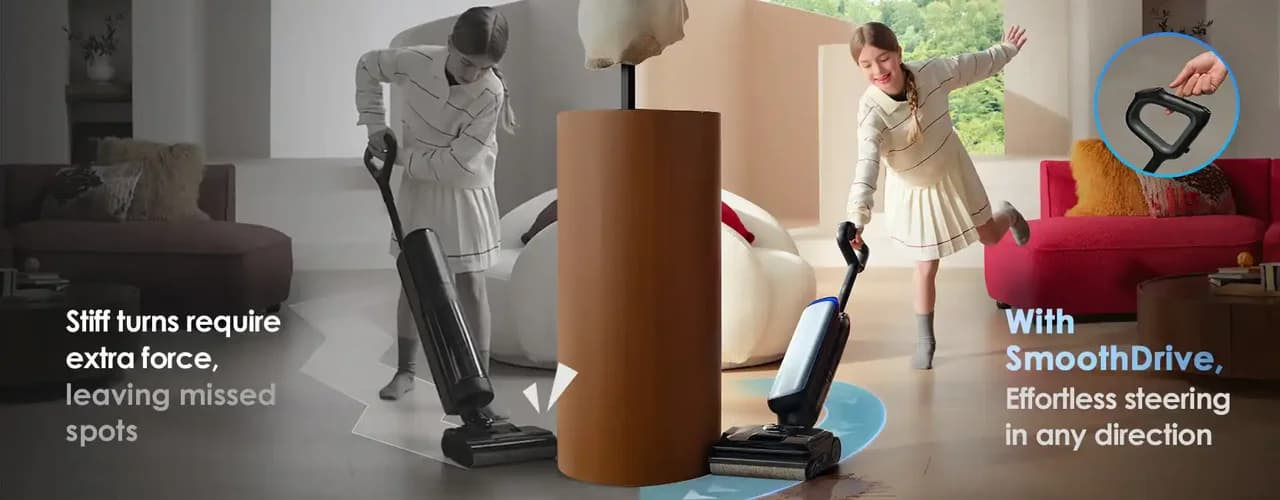 שואב שוטף אלחוטי Tineco FLOOR ONE S9 Artist Pro – עד 75 דקות עבודה