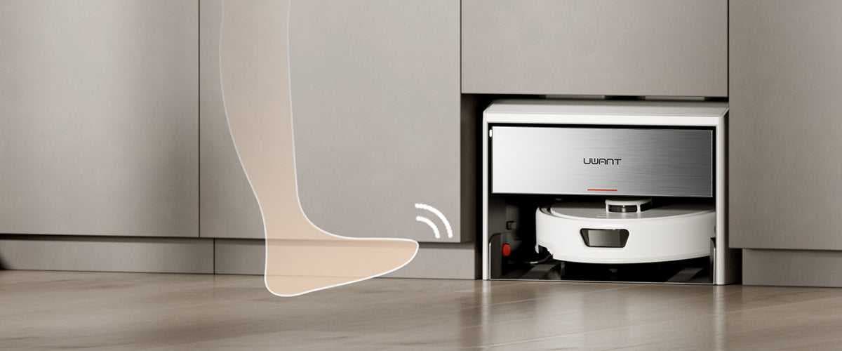 שואב שוטף רובוטי UWANT U400 יוואנט עם שטיפה ב-80°C, שאיבה 25000Pa ומערכת מילוי היברידית | יבואן רשמי