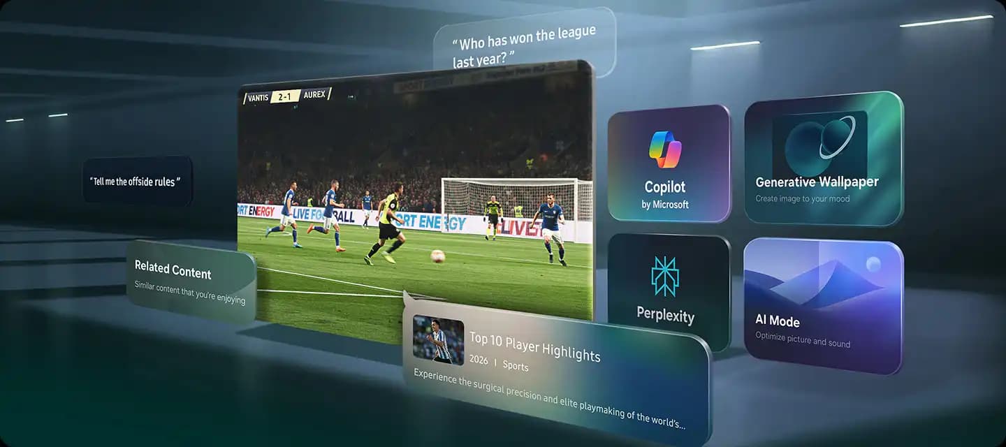 טלוויזיה חכמה Samsung UE100M90H ‏100 אינץ׳ Mini LED 4K Vision AI - יבואן רשמי