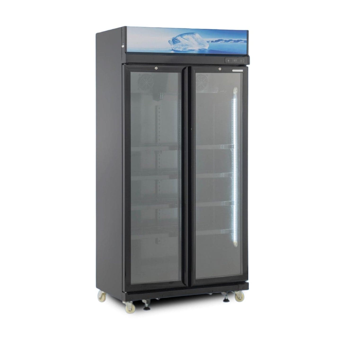 מקרר ויטרינה CHANGER VTR-800-CHB צ'נג'ר 2 דלתות זכוכית 700 ליטר No Frost שחור - יבואן רשמי