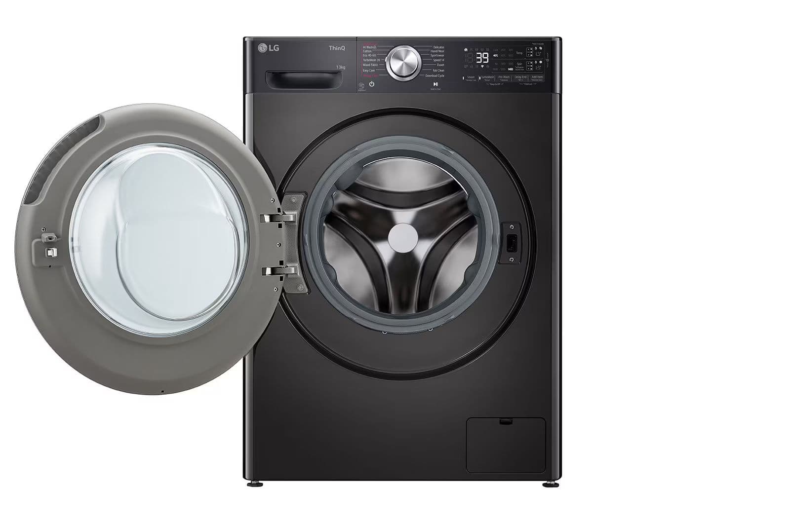 LG WF13314GBC – מכונת כביסה פתח קדמי 13 ק"ג עם AI DD & Steam+ | יבואן רשמי