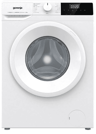 מכונת כביסה 8 ק"ג Gorenje WNH80 גורניה מנוע אינוורטר 1400 סל"ד עם שטיפה באדים ודירוג A