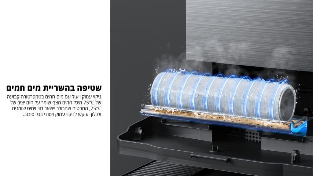 שואב אבק רובוטי שוטף ECOVACS DEEBOT X11 PRO OMNI עם תחנה חכמה ועוצמת שאיבה 19,500Pa | משלוח מהיר