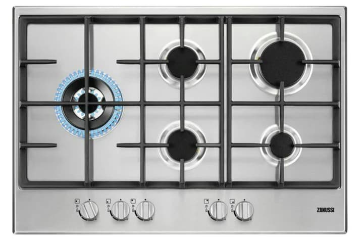 Zanussi ZGH76534XS: כיריים גז 5 מבערים 75 ס"מ נירוסטה | יבואן רשמי