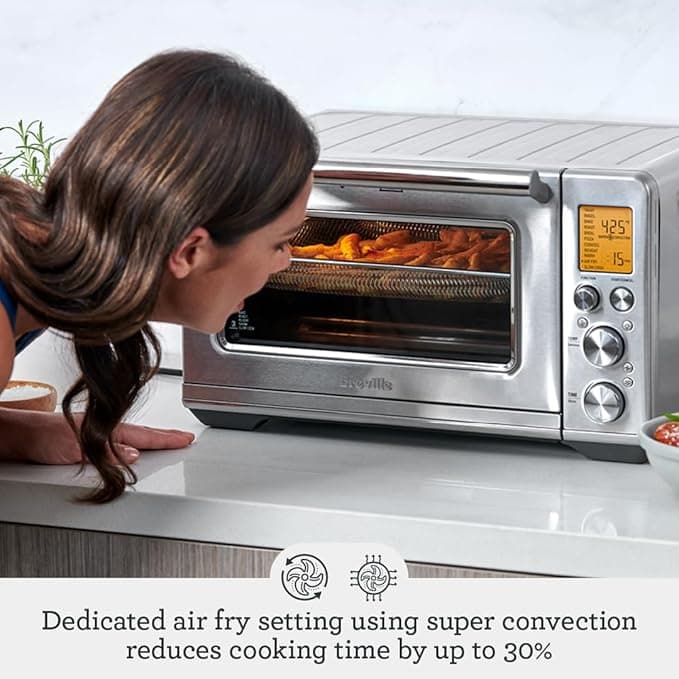 Breville BOV860BTR - טוסטר אובן עם AirFry לטיגון באוויר חם ושליטה חכמה על הטמפרטורה (IQ) | יבואן רשמי | משלוח מהיר
