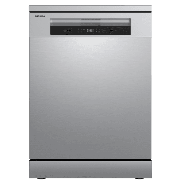 מדיח כלים Toshiba דגם DW-14F5ME(S)-IL טושיבה 60 ס"מ כסוף להצבה חופשית כולל 14 מערכות ופתיחה אוטומטית - יבואן רשמי