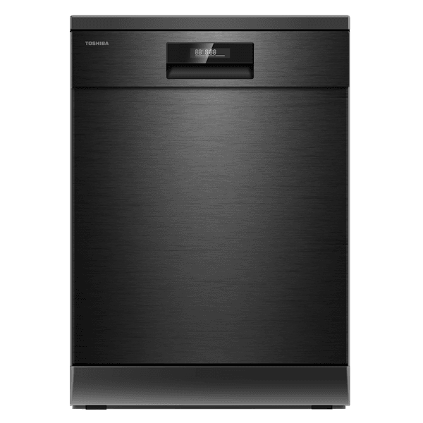 מדיח כלים Toshiba DW-15F3ME(BS)-IL רחב 60 ס"מ טושיבה עם 15 מערכות כלים ופתיחת דלת אוטומטית יבואן רשמי