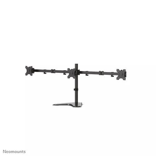 Neomounts FPMA-D550DD3BLACK - מעמד שולחני ל-3 מסכים עד 27 אינץ' עם תנועה מלאה | יבואן רשמי