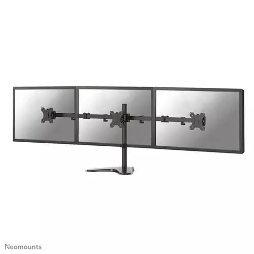 Neomounts FPMA-D550DD3BLACK - מעמד שולחני ל-3 מסכים עד 27 אינץ' עם תנועה מלאה | יבואן רשמי