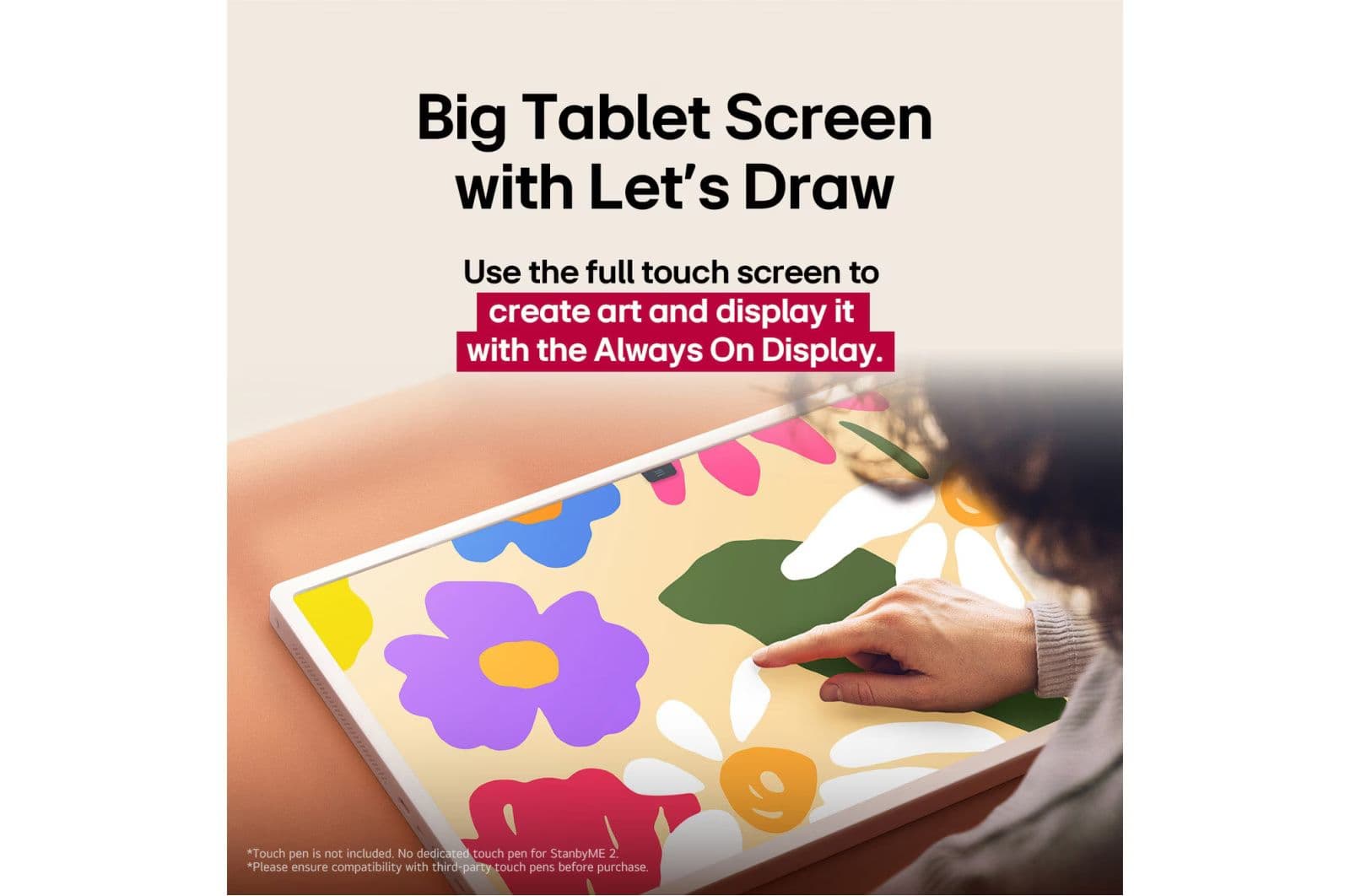 LG 27LX6TDGA מסך מגע נייד 27 אינץ LG StanbyME 2 QHD | יבואן רשמי משלוח מהיר