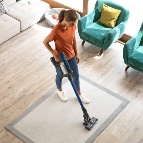HENRY QUICK PET BLUE - שואב אבק אלחוטי נטען עם ריקון היגייני לבתים עם חיות מחמד | יבואן רשמי