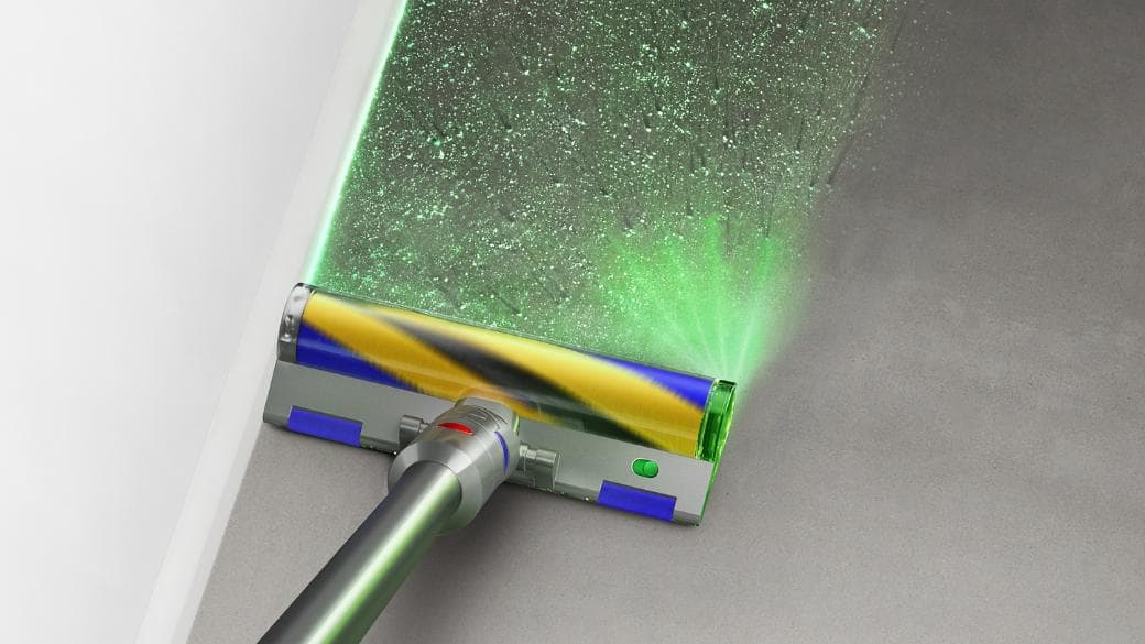 שואב אבק אלחוטי Dyson V12 Detect Slim Absolute SV46 עם Fluffy Optic™ - יבואן רשמי | משלוח מהיר