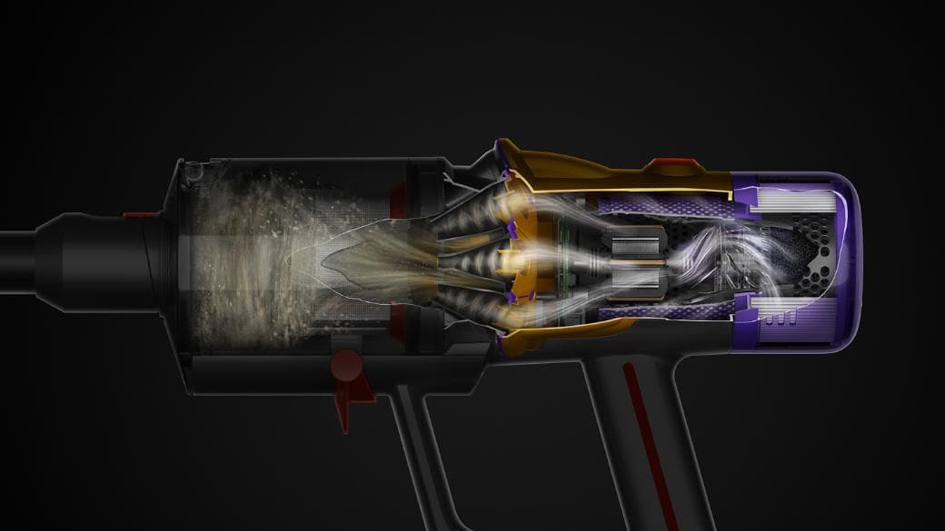 שואב אבק אלחוטי Dyson V12 Detect Slim Absolute SV46 עם Fluffy Optic™ - יבואן רשמי | משלוח מהיר
