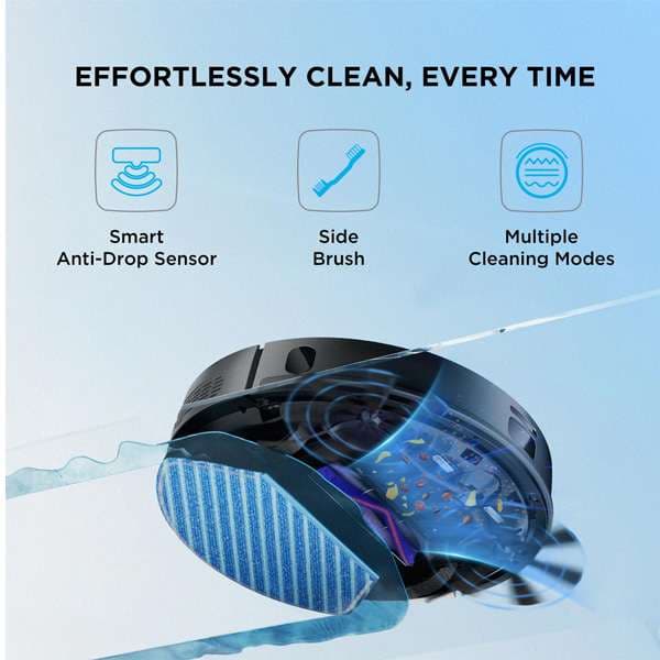 שואב אבק רובוטי שוטף Midea M7 EVO עוצמת שאיבה 8000Pa - יבואן רשמי