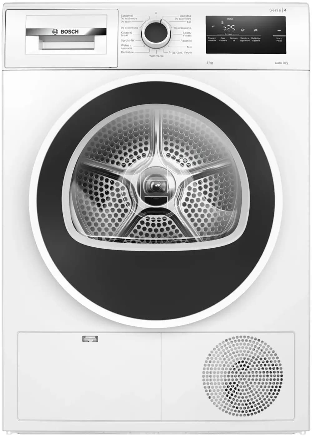 מייבש כביסה 8 ק״ג עם משאבת חום Bosch Serie 4 WTH8627GPL