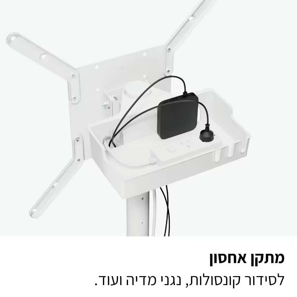 מעמד נייד לטלוויזיה Audio Line AL-65 Black עם גלגלים נסתרים למסכים עד 65 אינץ׳ - יבואן רשמי משלוח מהיר