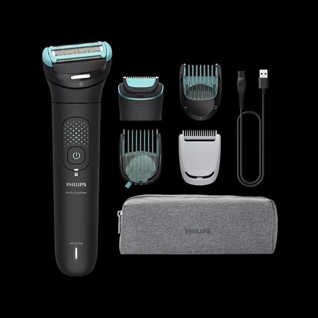 מכונת גילוח וקוצץ שיער גוף Philips Body Groomer 7000 BG7470/15 עם ראש 2D Flex - יבואן רשמי | משלוח מהיר