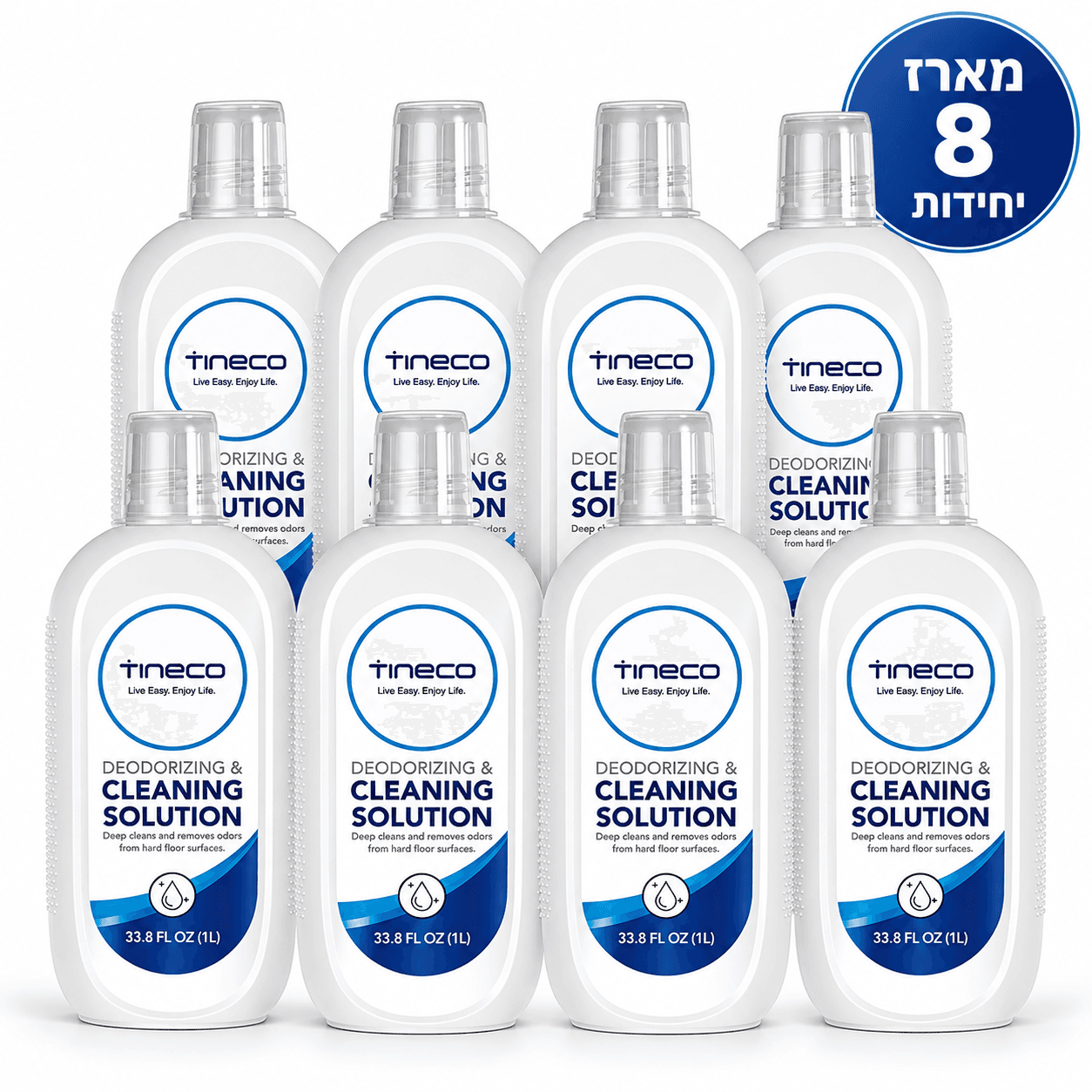 מארז 8 תמיסות ניקוי Tineco Multi-Surface בנפח 1 ליטר - סה״כ 8 ליטר