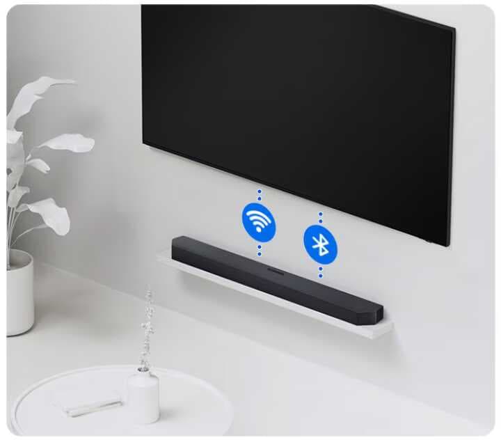מקרן קול Samsung HW-Q800H ‏5.1.2 ערוצים עם סאב וופר Dolby Atmos | יבואן רשמי-משלוח מהיר