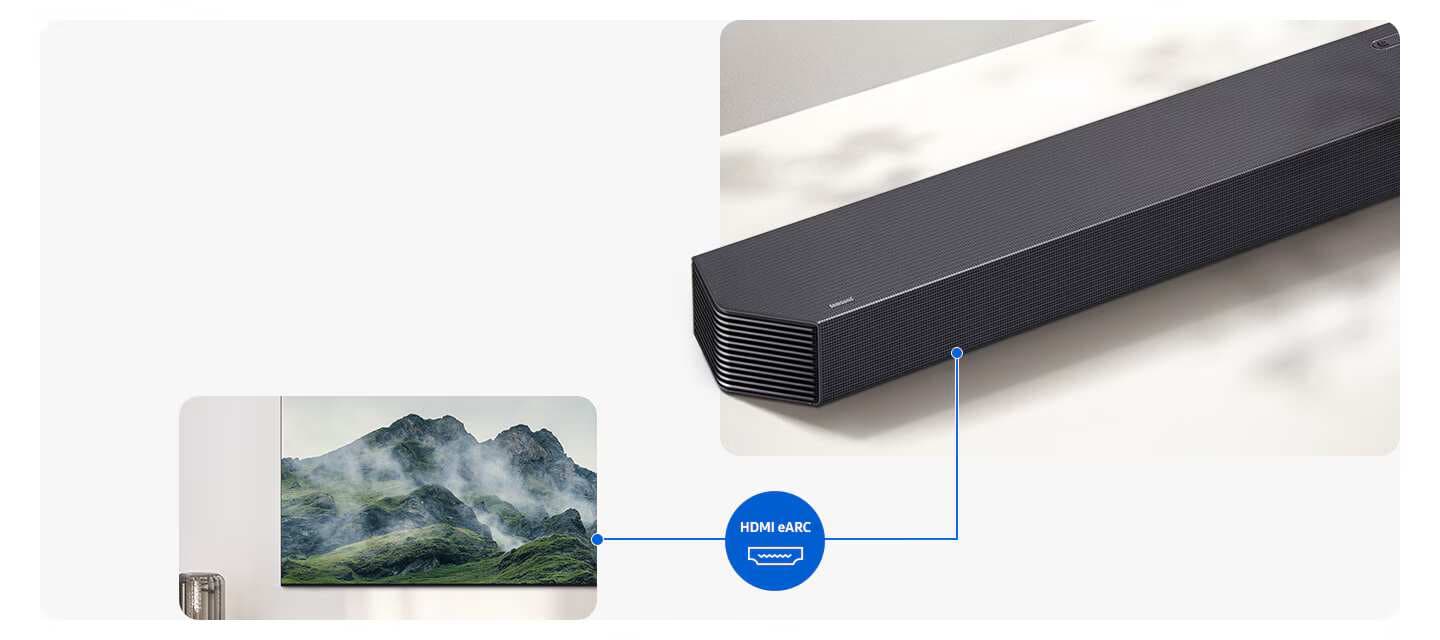 מקרן קול Samsung HW-Q930H ‏9.1.4 ערוצים Dolby Atmos עם סאב וופר ורמקולים אחוריים | יבואן רשמי-משלוח מהיר