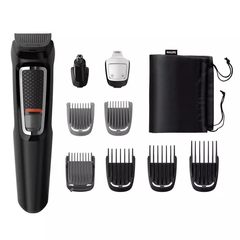 מכונת תספורת וטרימר 9 ב-1 Philips Multigroom Series 3000 MG3740/15 פיליפס - יבואן רשמי | משלוח מהיר