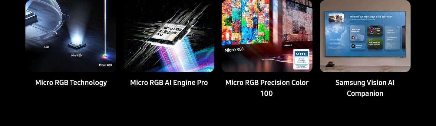 טלוויזיה חכמה 100 אינץ' Samsung MRE100R85H Micro RGB 4K Vision AI ‏144Hz - יבואן רשמי