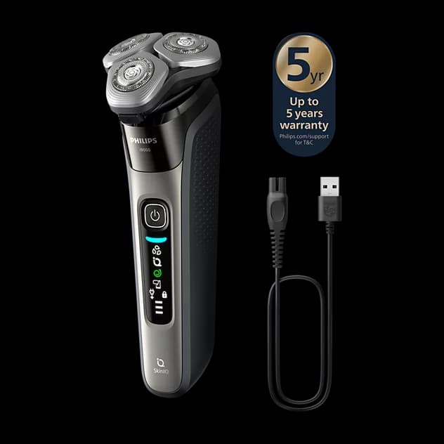 מכונת גילוח חשמלית Philips i9000 X9002/10 לשימוש רטוב ויבש עם SkinIQ - יבואן רשמי משלוח מהיר