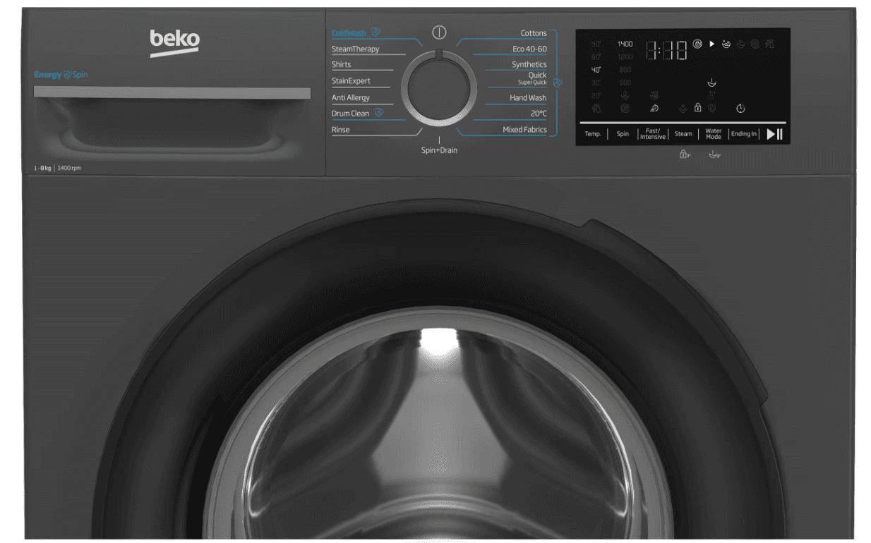 מכונת כביסה 8 ק״ג Beko BK8320ATUM ‏1400 סל״ד