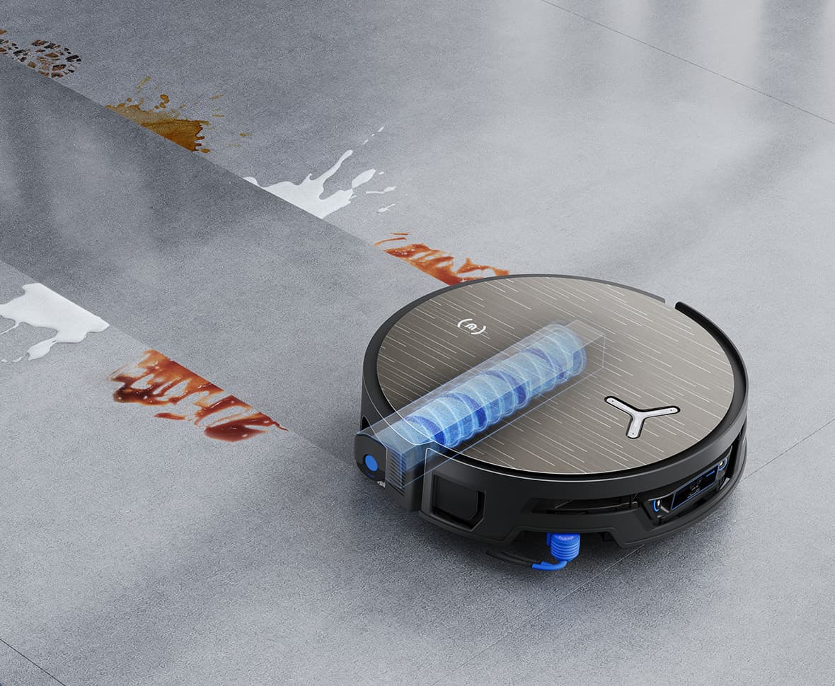 שואב שוטף רובוטי ECOVACS DEEBOT X12S OmniCyclone עם תחנת ריקון ללא שקיות