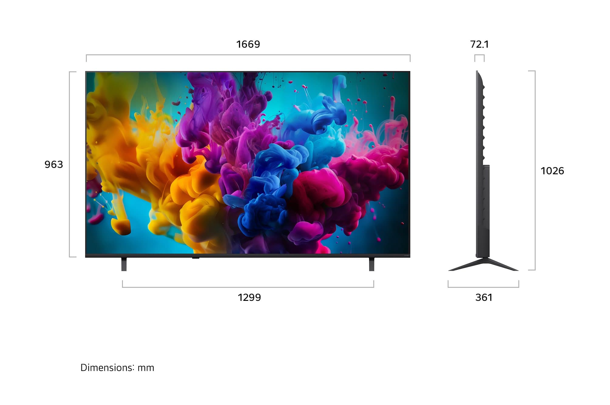 טלוויזיה חכמה LG QNED evo Mini LED בגודל ‏85 אינץ׳ 4K עד 144Hz דגם 85QNED8MB6T - יבואן רשמי