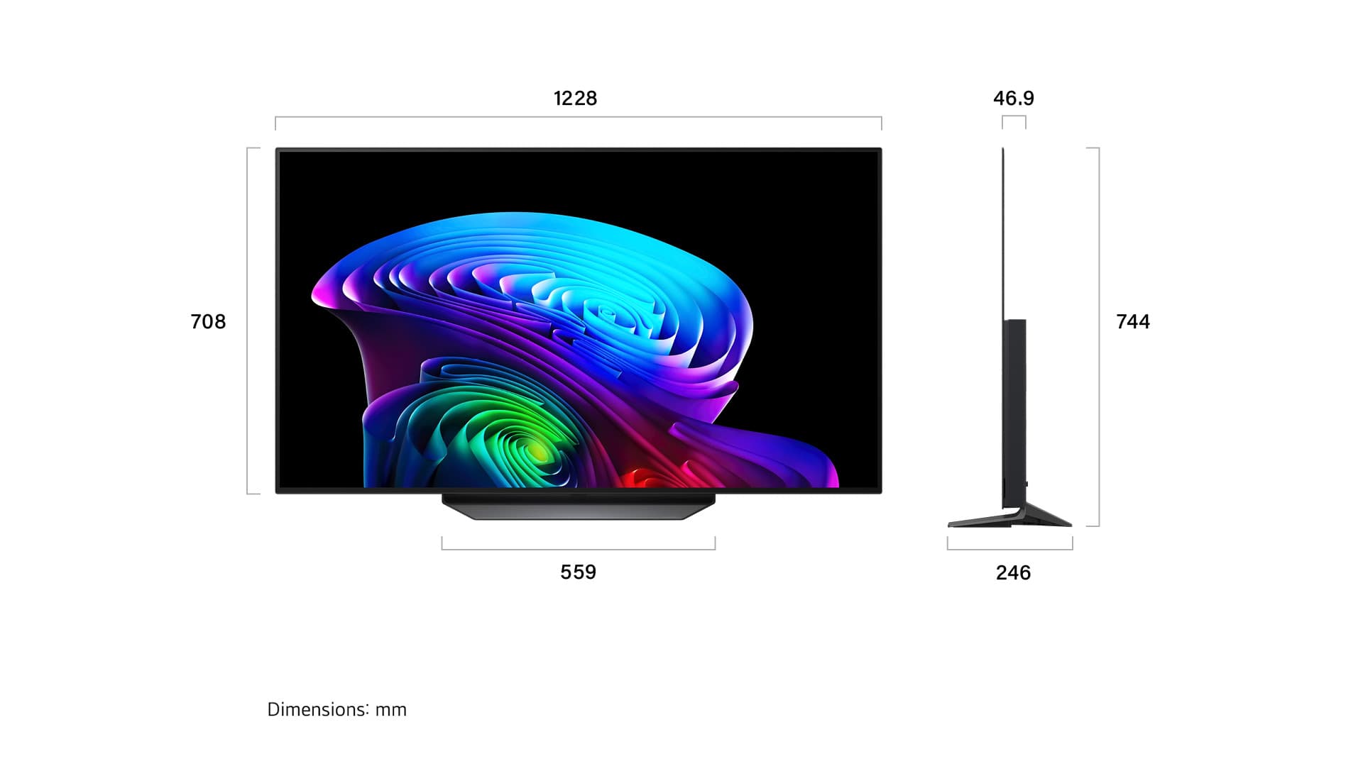 טלוויזיה חכמה LG OLED55CS6VA בגודל 55 אינץ' OLED 4K עם webOS 26 - יבואן רשמי