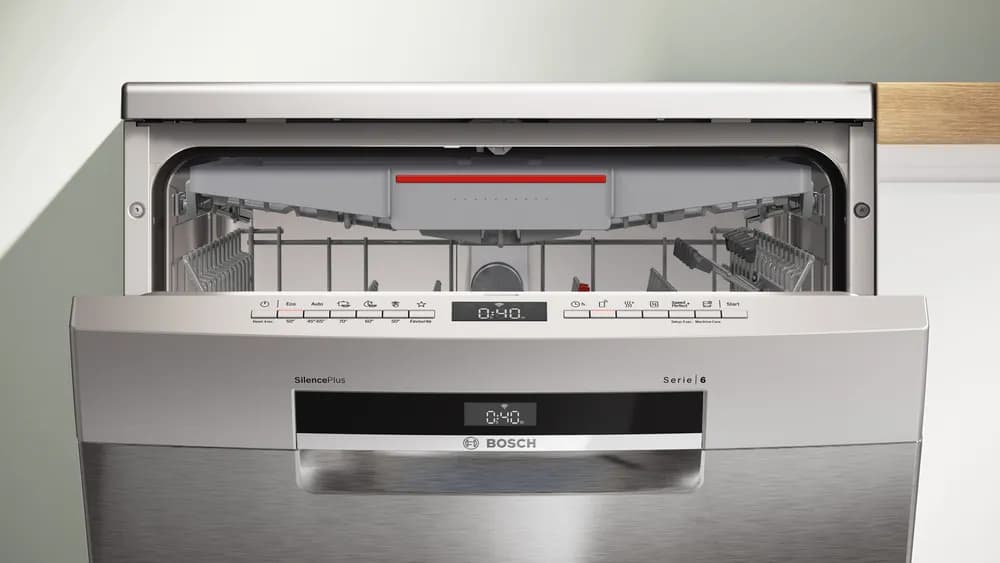 מדיח כלים Bosch SMS6ECI15E סדרה 6, ‏14 מערכות כלים, EfficientDry וגימור נירוסטה