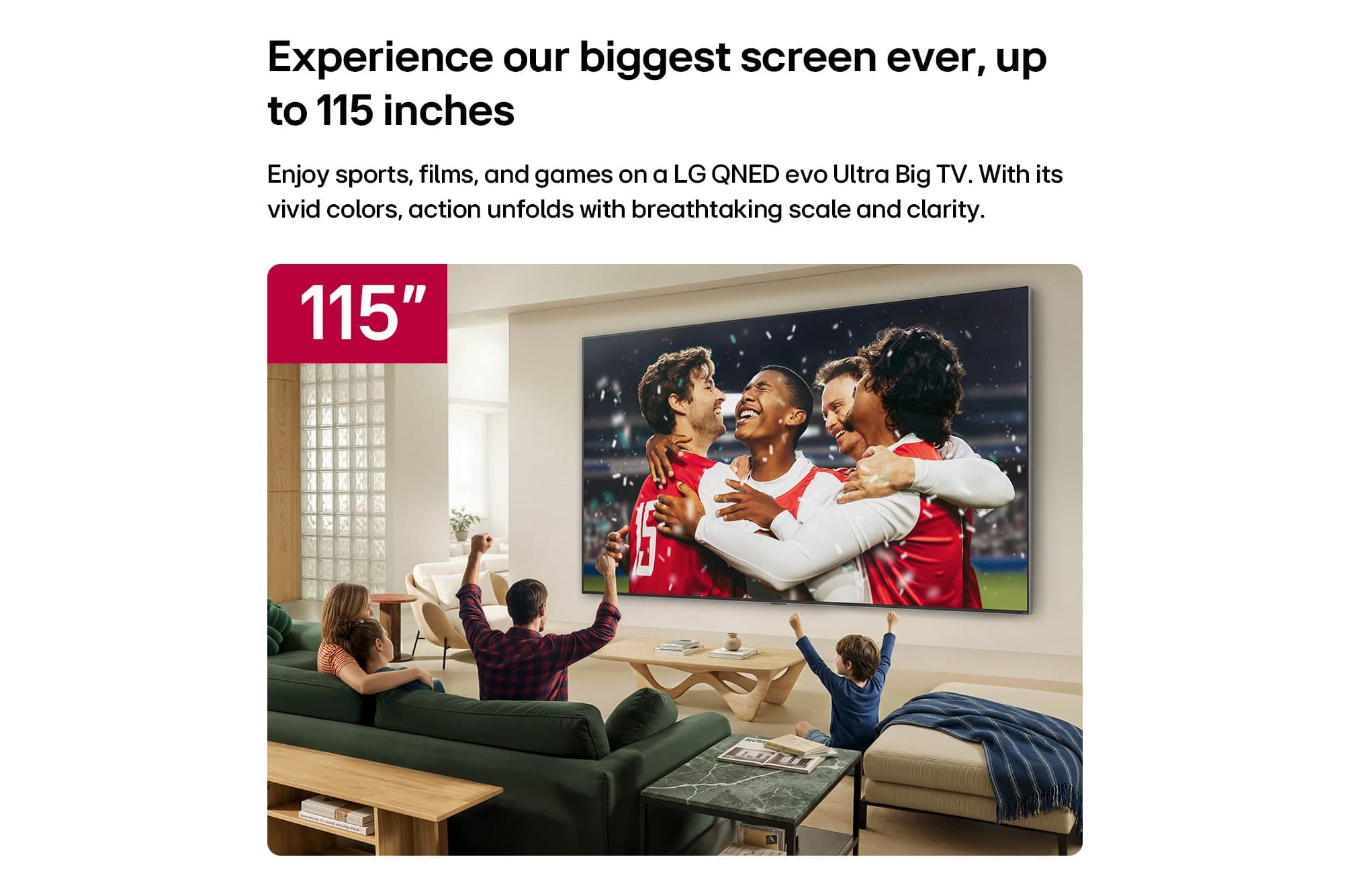 טלוויזיה חכמה 115 אינץ׳ LG 115QNED93B6 QNED evo AI MiniLED 4K - יבואן רשמי