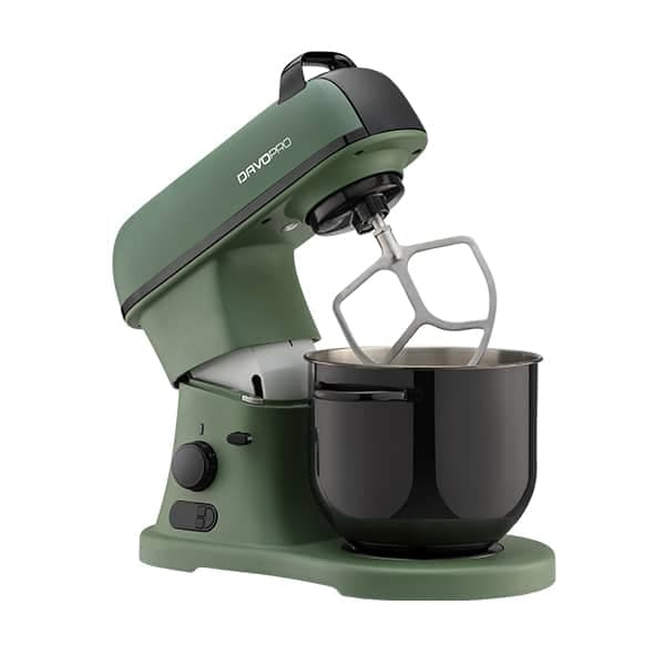 מיקסר מקצועי DAVO PRO DSM5746 Miláno בצבע בזיליקו עם קערת 7 ליטר מנוע 1800W ואביזר פסטה 3 ב־1 - יבואן רשמי | משלוח מהיר