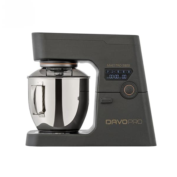 מיקסר מקצועי DAVO PRO DSM5850 מאסטרו אפור טיטניום עם קערת נירוסטה 7.8 ליטר ו־10 מהירויות - יבואן רשמי | משלוח מהיר
