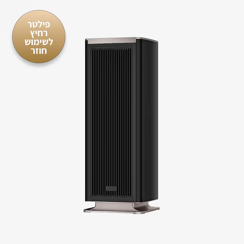 מטהר אוויר ומאוורר 2 ב־1 Dreame NP10 שחור עם מסנן רחיץ ושליטה חכמה