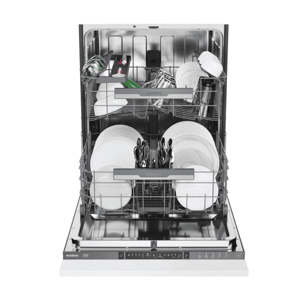 מדיח כלים אינטגרלי מלא 60 ס״מ Rosières RS5C4L0A47 ל־15 מערכות כלים עם Maxi-Tub, Wi-Fi ופתיחת דלת אוטומטית - יבואן רשמי