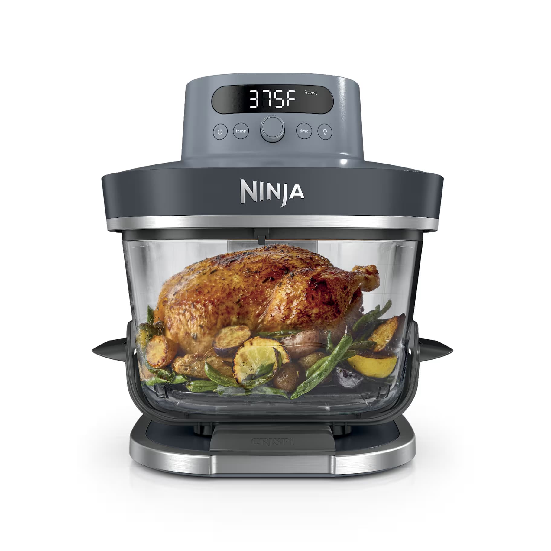 מערכת בישול וטיגון באוויר מזכוכית Ninja CRISPi PRO XL AS101EUCY ‏5.7+2.3 ליטר 2050W - יבואן רשמי | משלוח מהיר