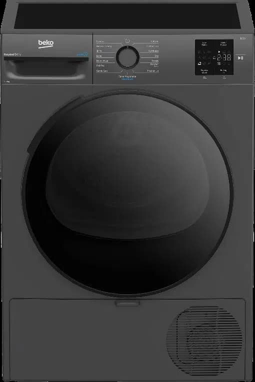 מייבש כביסה 8 ק"ג עם משאבת חום Beko BM6855ATNX Heat Pump, קיטור SteamCure, חיישני ייבוש ומניעת קמטים - יבואן רשמי
