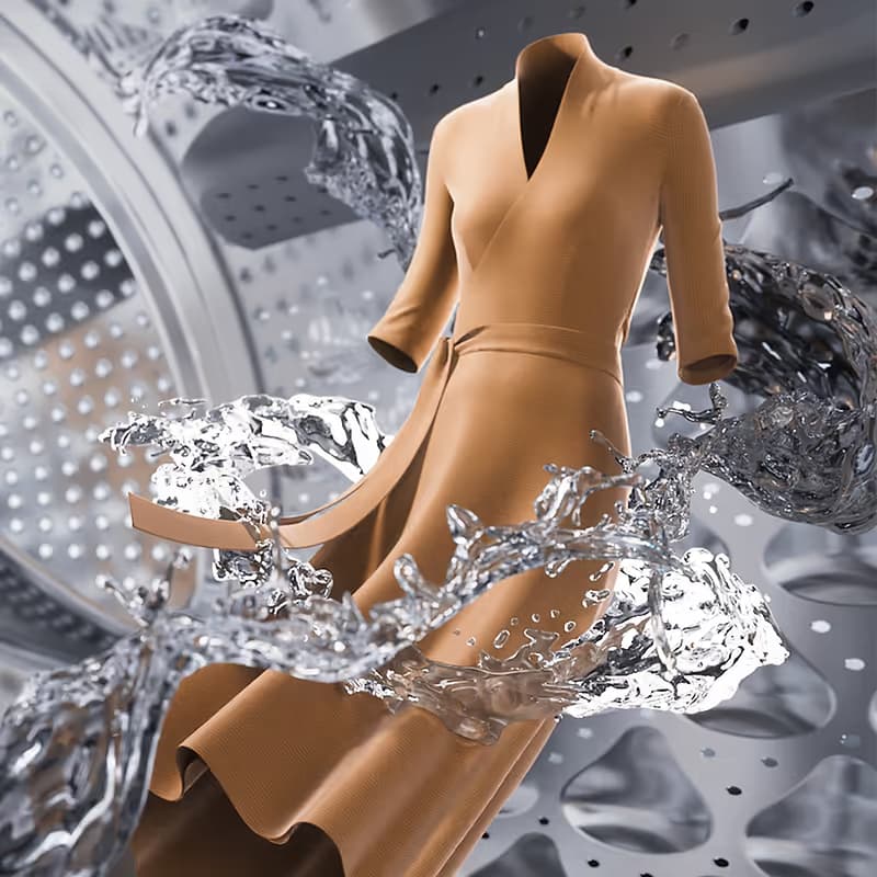 מכונת כביסה Dreame P5 ‏10 ק״ג | 1,400 סל״ד, קיטור ו־4D Handwash