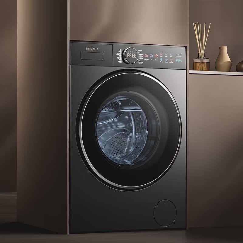 מכונת כביסה Dreame P5 ‏10 ק״ג | 1,400 סל״ד, קיטור ו־4D Handwash