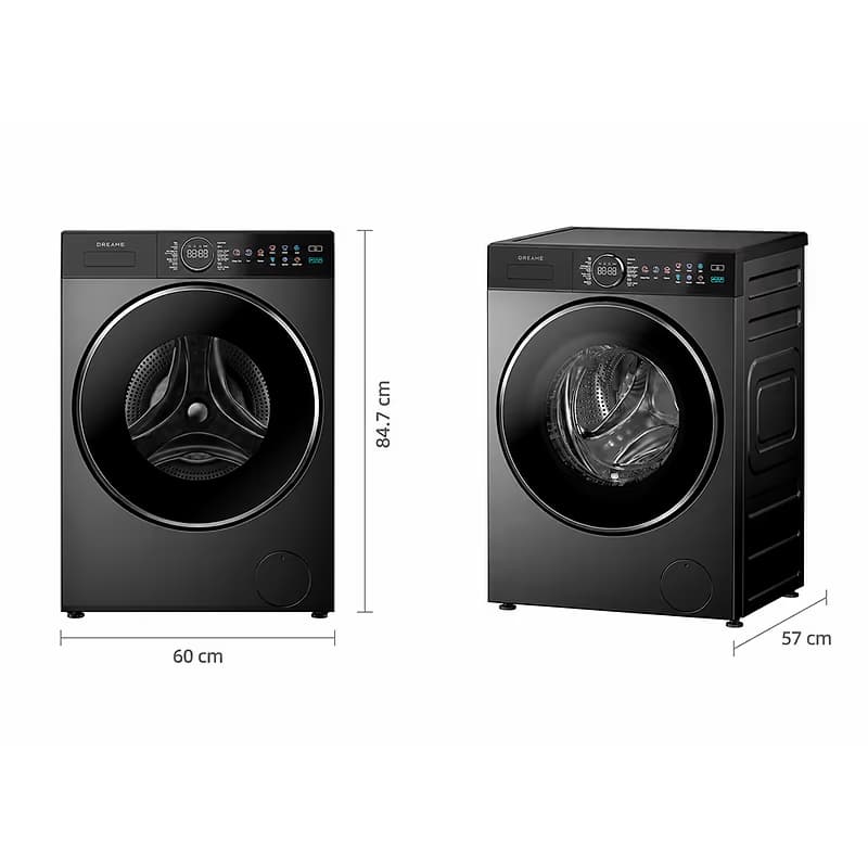 מכונת כביסה Dreame P5 ‏10 ק״ג | 1,400 סל״ד, קיטור ו־4D Handwash