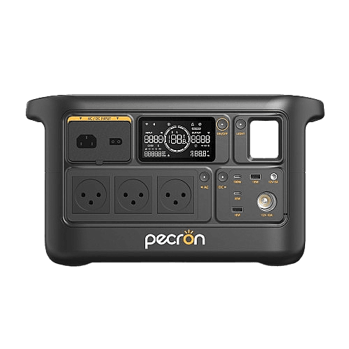 תחנת כוח ניידת PECRON F1000LFP בהספק 1500W וקיבולת 960Wh עם סוללת LiFePO4, טעינה מהירה וגיבוי UPS - יבואן רשמי | משלוח מהיר