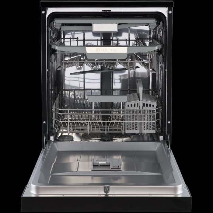 מדיח כלים שחור 60 ס״מ Electra EL10291BL עם 14 מערכות כלים ופתיחת דלת אוטומטית