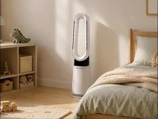 מטהר אוויר, מאוורר ומפזר חום חכם 4 ב-1 SMARTER PureClimate H4 לבן - יבואן רשמי