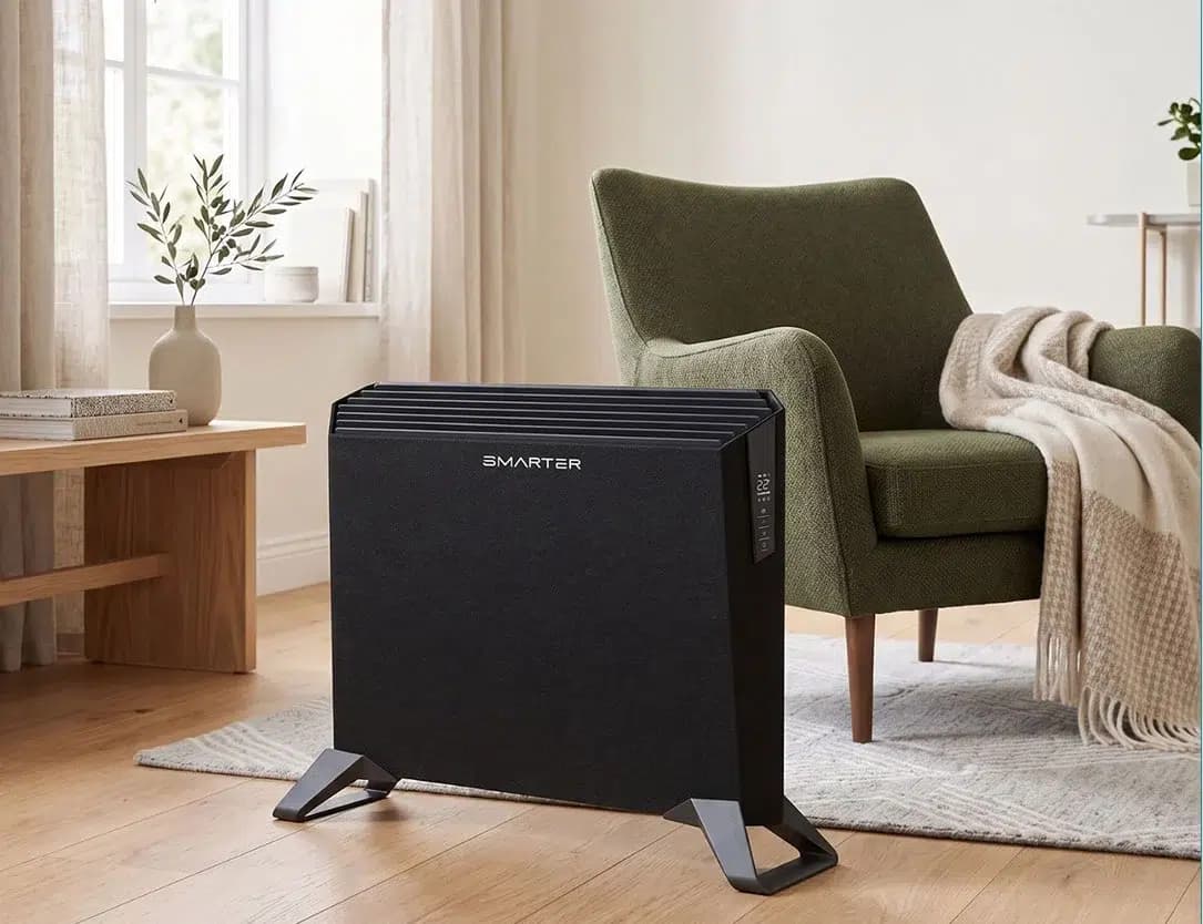 תנור חימום חשמלי חכם SMARTER Convector XT2000 ‏2000W בצבע שחור - יבואן רשמי