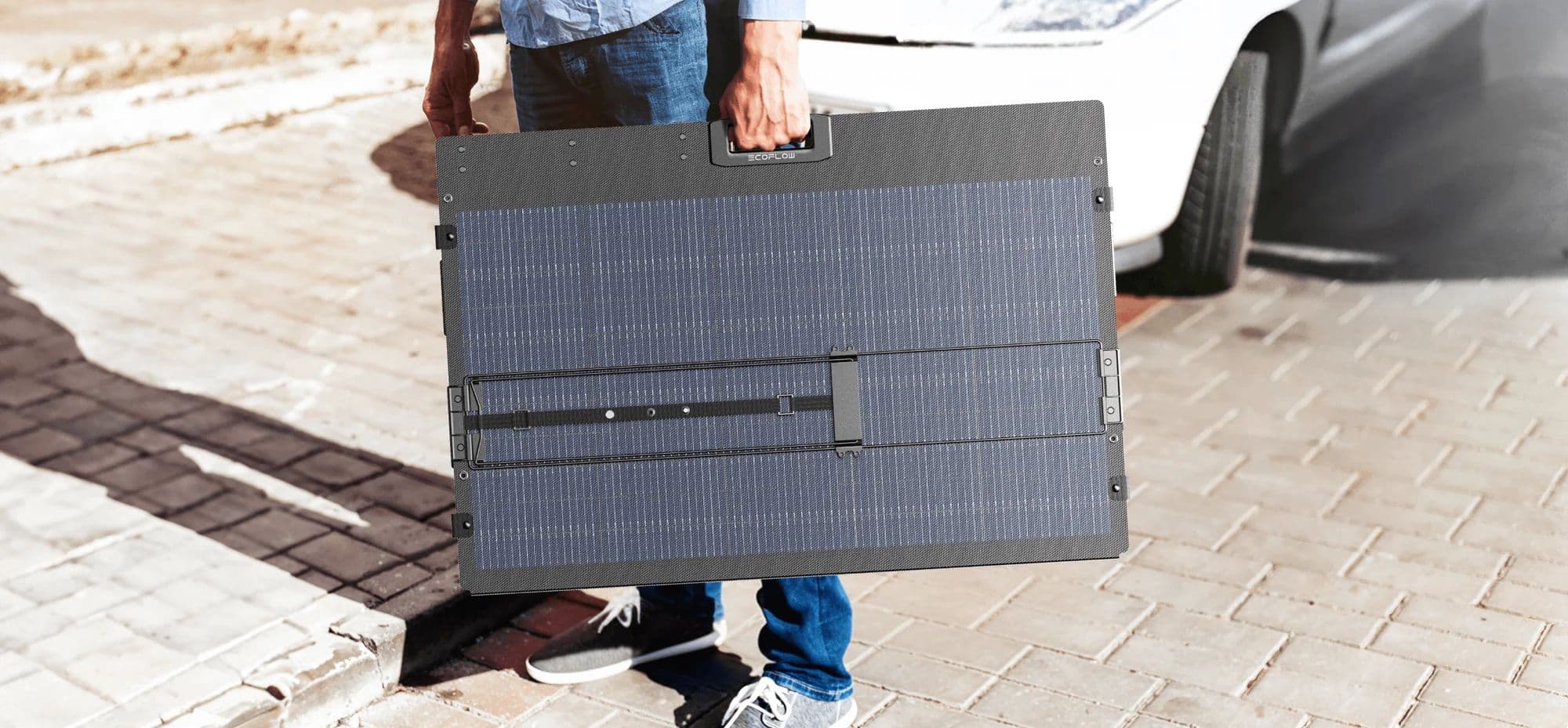 פאנל סולארי מתקפל EcoFlow 400W NextGen לטעינת תחנות כוח תואמות עם קליטה דו־צדדית ויעילות המרה עד 25% - יבואן רשמי | משלוח מהיר