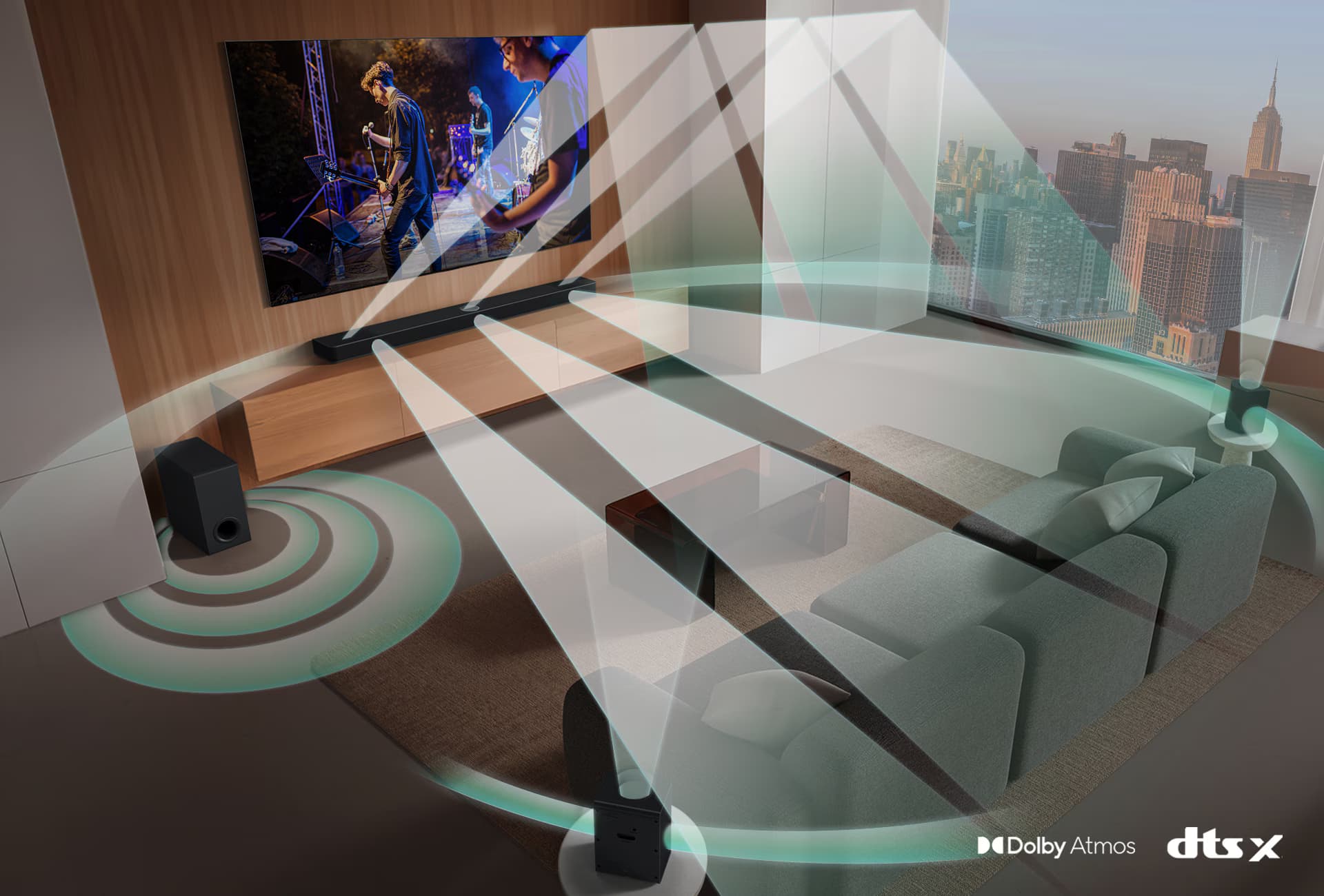 מקרן קול LG S95AR ‏810W עם Dolby Atmos, סאב ורמקולים אחוריים | יבואן רשמי