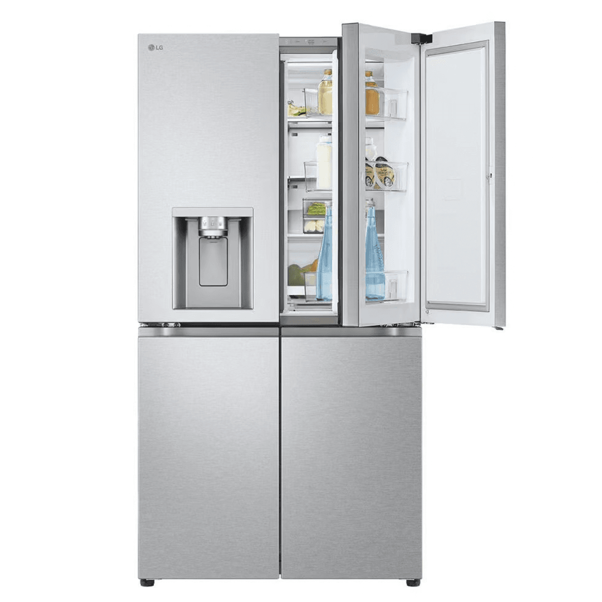 מקרר 4 דלתות מקפיא תחתון 638 ליטר LG GMJ960 נירוסטה | משלוח מהיר